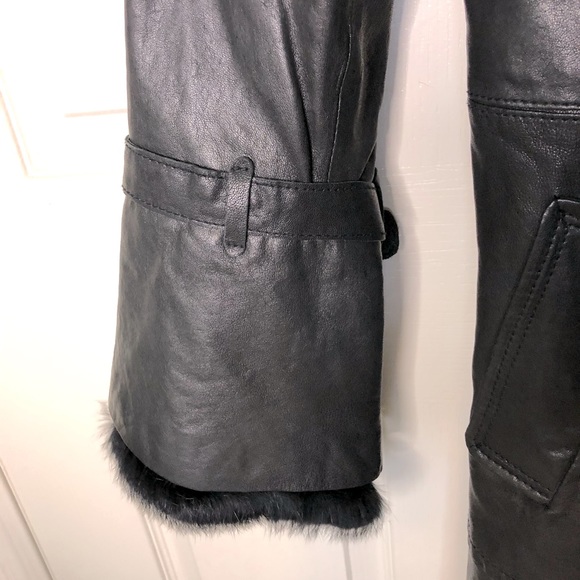 Michael Kors Leather and Rabbit Fur Jacket - Picture 6 of 16